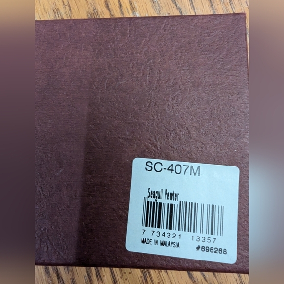 SEAGULL PEWTER SMILING SANTA ORNAMENT NIB - Picture 8 of 9